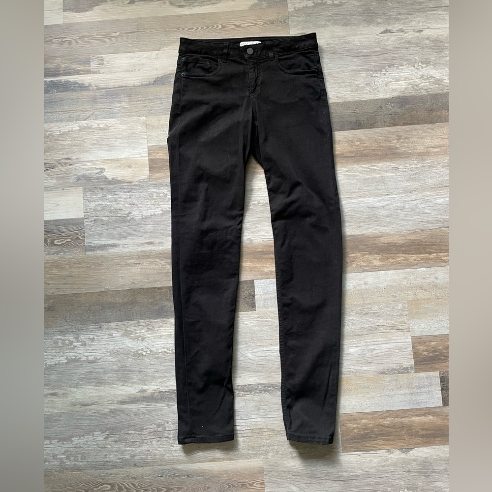 Alice + Olivia Black Slim Jeans